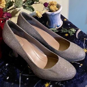 Silver Sparkly Pumps